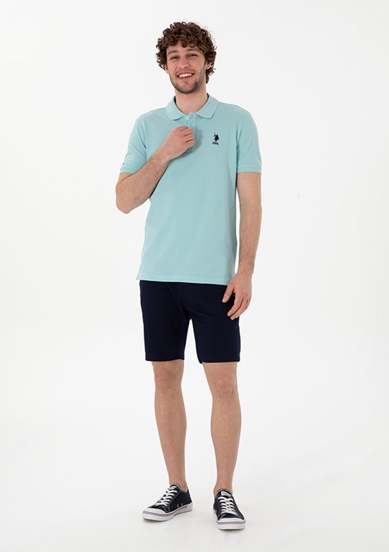 US POLO Erkek Yeşil Basic T-Shırt