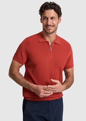 PİERRE CARDİN Erkek Turuncu Polo Yaka Kazak