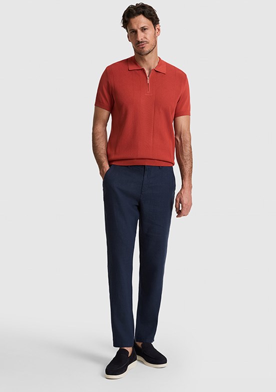 PİERRE CARDİN Erkek Turuncu Polo Yaka Kazak