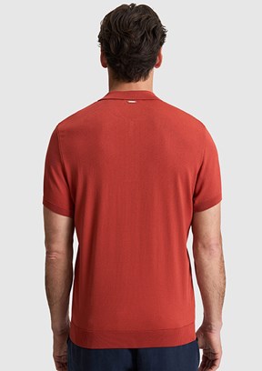 PİERRE CARDİN Erkek Turuncu Polo Yaka Kazak