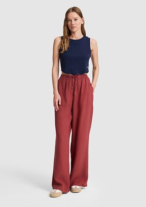 US POLO ASSN - Kadın Mor Relax Pantolon