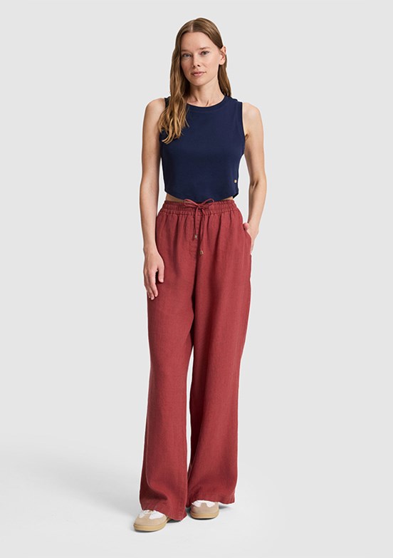 US POLO ASSN - Kadın Mor Relax Pantolon