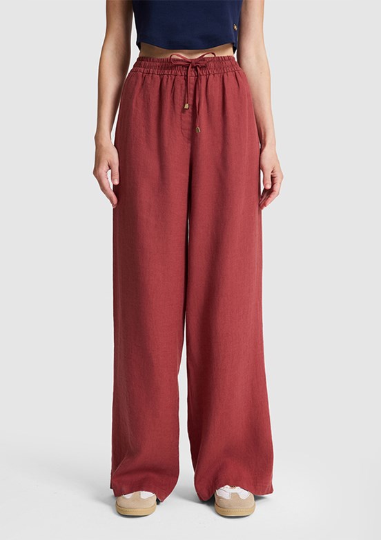 US POLO ASSN - Kadın Mor Relax Pantolon