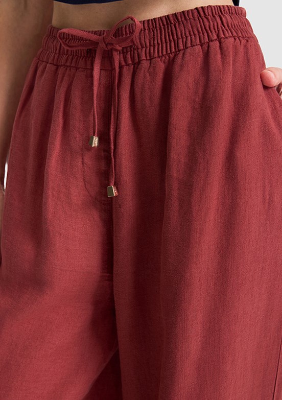 US POLO ASSN - Kadın Mor Relax Pantolon