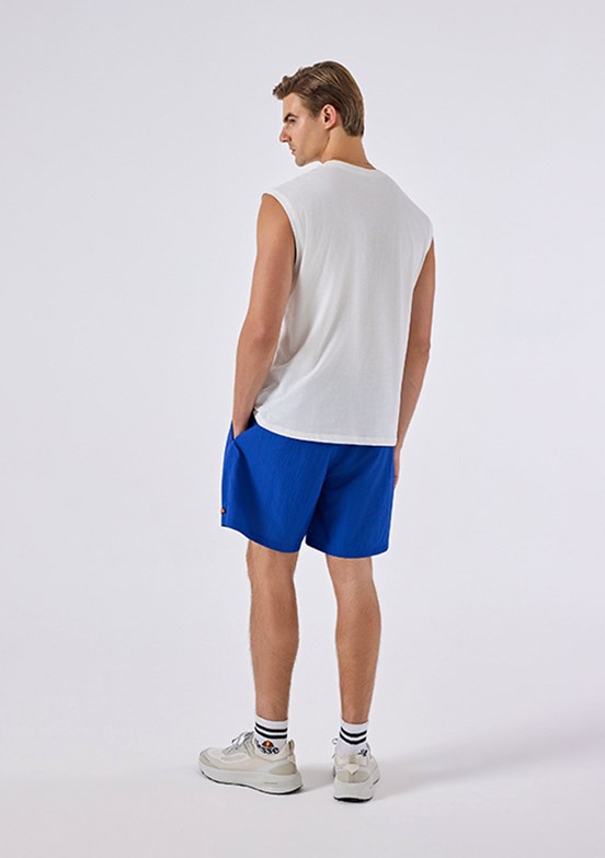 ELLESSE - 6SM5041 Erkek Beyaz Sıfır Kol T-Shirt