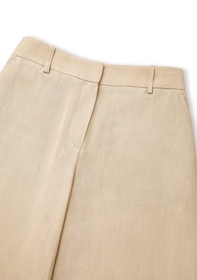 İPEKYOL - IS1260003192 Kadın Naturel Bol Paça Pantolon
