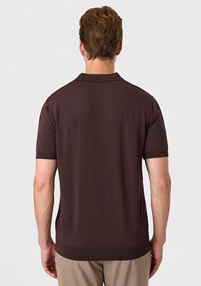 BACKANDBOND - B35S40018 Erkek Kahverengi Triko T-Shirt