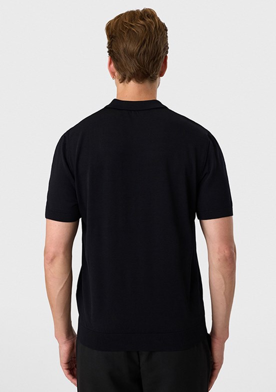 BACKANDBOND - B35S40018 Erkek Siyah Triko T-Shirt
