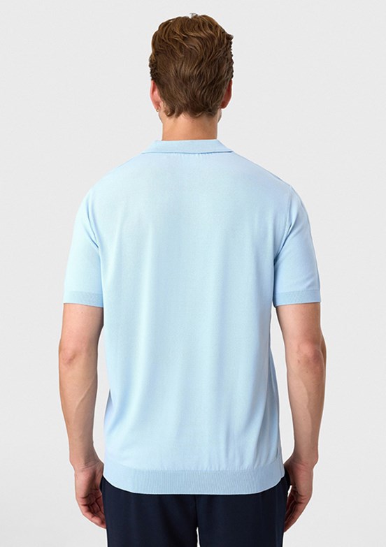 BACKANDBOND - B35S40018 Erkek Mavi Triko T-Shirt