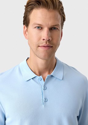 BACKANDBOND - B35S40018 Erkek Mavi Triko T-Shirt