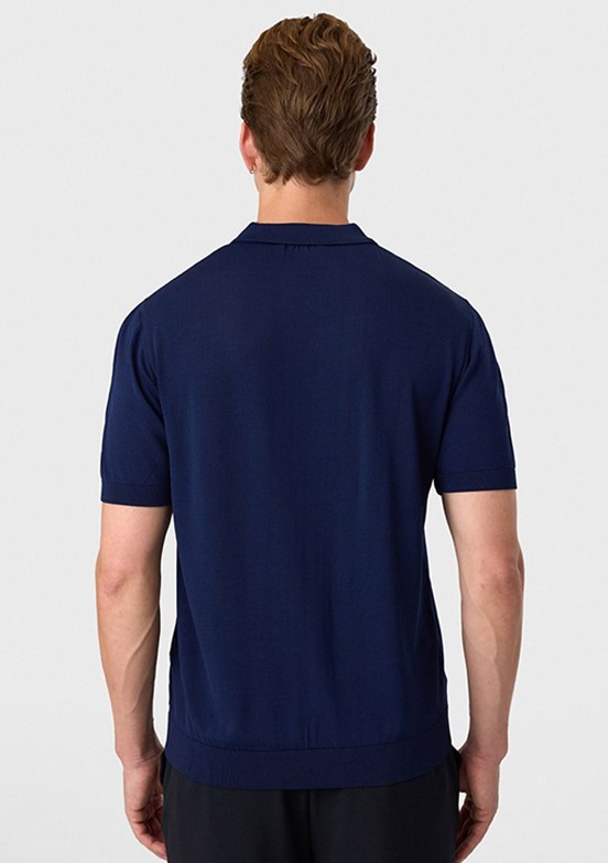 BACKANDBOND - B35S40018 Erkek Lacivert Triko T-Shirt