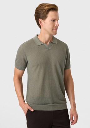 BACKANDBOND - B35S40027 Erkek Yeşil Triko T-Shirt