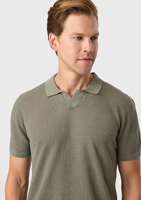 BACKANDBOND - B35S40027 Erkek Yeşil Triko T-Shirt