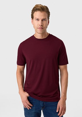 BACKANDBOND - BTS1007300000 Erkek Bordo Bisiklet Yaka T-Shırt