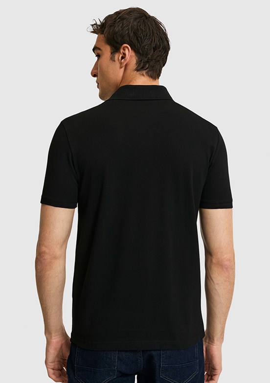 US POLO ASSN - Erkek Siyah Polo Yaka T-Shirt