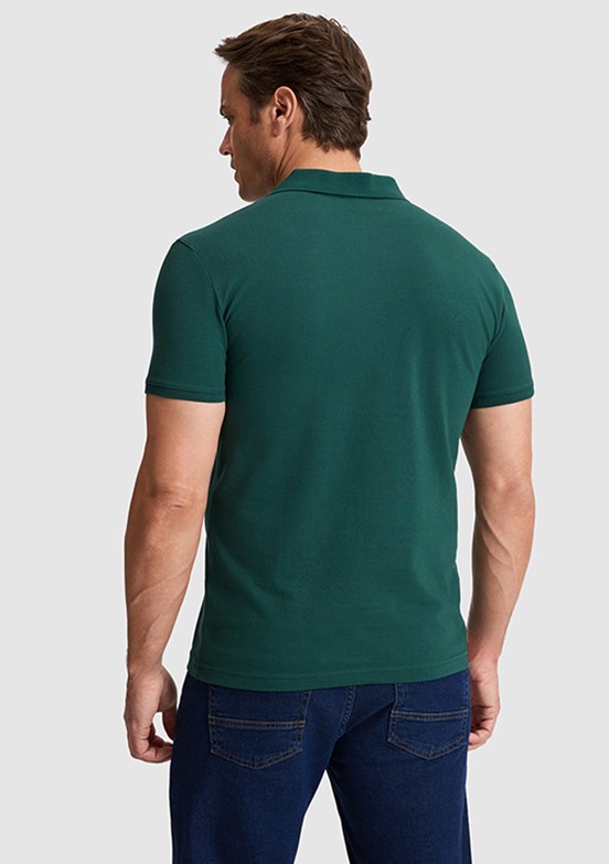 US POLO ASSN - Erkek Yeşil Polo Yaka T-Shirt