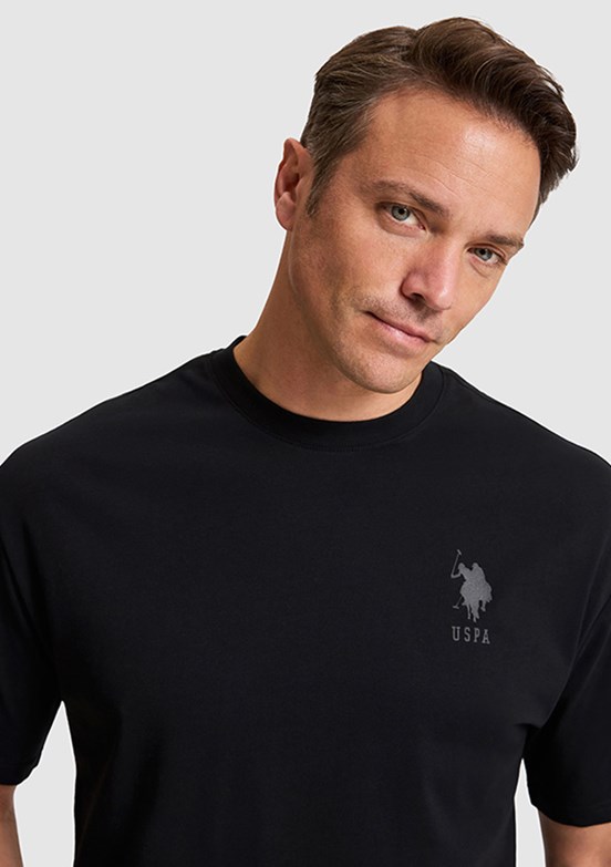 US POLO ASSN - Erkek Siyah Kısa Kol T-Shirt