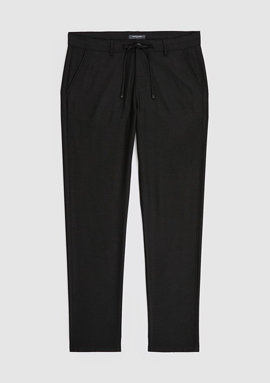 PİERRE CARDİN Erkek Siyah Slim Pantolon