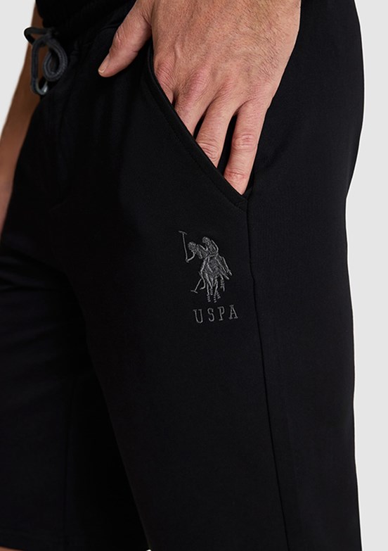 US POLO ASSN - Erkek Siyah Bermuda Şort