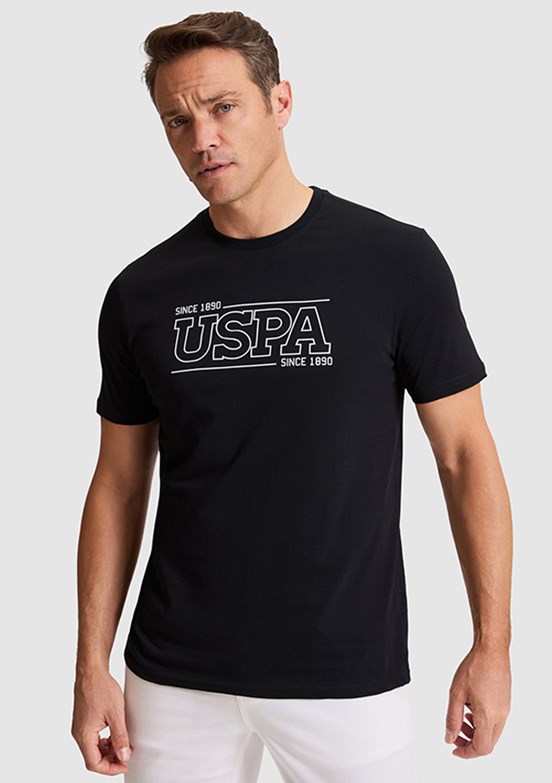 US POLO ASSN - Erkek Siyah Regular T-Shirt