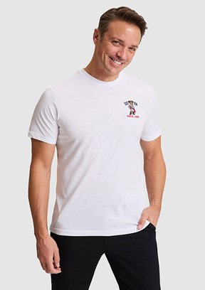 US POLO ASSN - Erkek Beyaz Regular T-Shirt
