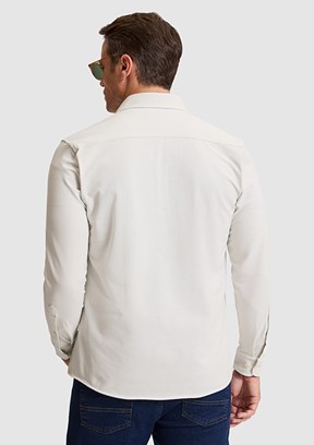 US POLO ASSN - Erkek Beyaz Örme Gömlek