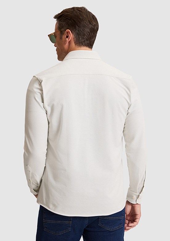 US POLO ASSN - Erkek Beyaz Örme Gömlek