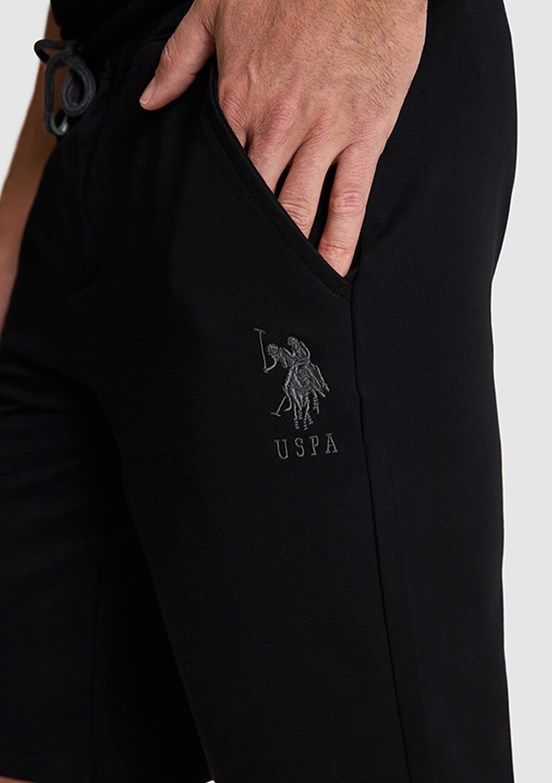 US POLO ASSN - Erkek Siyah Bermuda Şort