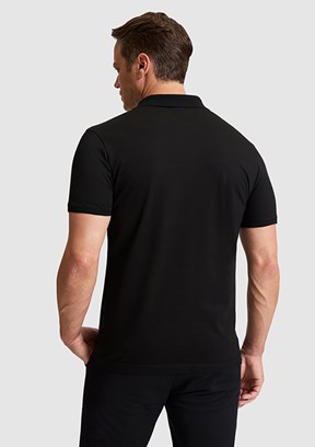 US POLO ASSN - Erkek Siyah Polo Yaka T-Shirt