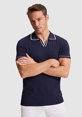US POLO ASSN - Erkek Lacivert Polo Yaka Kazak