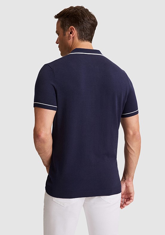 US POLO ASSN - Erkek Lacivert Polo Yaka Kazak