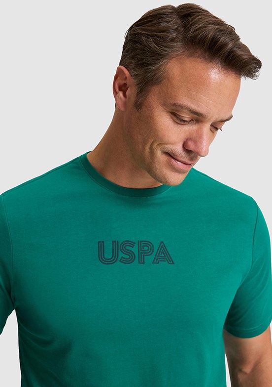 US POLO ASSN - Erkek Yeşil Regular T-Shirt