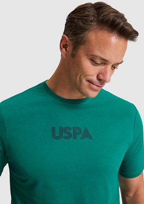 US POLO ASSN - Erkek Yeşil Regular T-Shirt