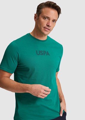 US POLO ASSN - Erkek Yeşil Regular T-Shirt
