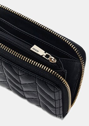 GUESS Cheryl Slg Medium - SWTQ9720140 Kadın Siyah Suni Deri Cüzdan