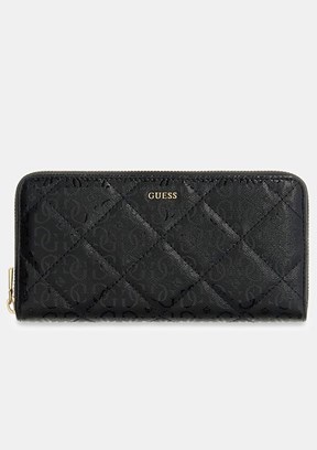 GUESS Libby Slg Large - SWGG9912146 Kadın Siyah Suni Deri Cüzdan