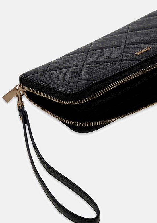 GUESS Libby Slg Large - SWGG9912146 Kadın Siyah Suni Deri Cüzdan