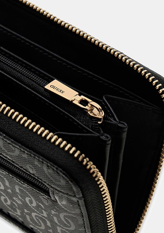 GUESS Libby Slg Large - SWGG9912146 Kadın Siyah Suni Deri Cüzdan