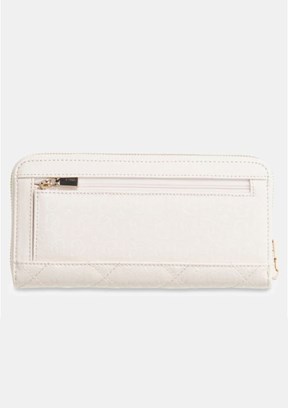 GUESS Libby Slg Large - SWGG9912146 Kadın Krem Suni Deri Cüzdan
