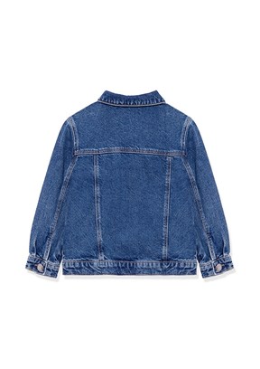 MAVİ - M6110001-86708 Erkek Çocuk Mavi Denim Ceket