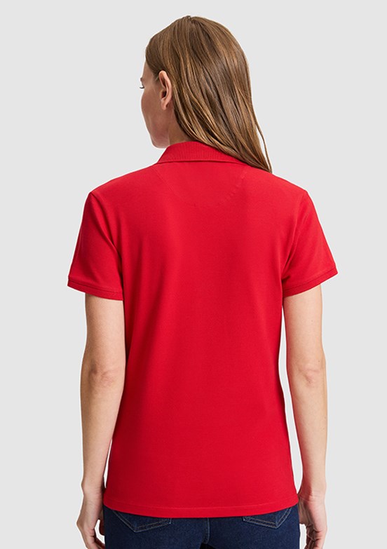 US POLO ASSN - Kadın Kırmızı Basic T-Shirt