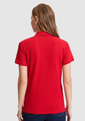 US POLO ASSN - Kadın Kırmızı Basic T-Shirt