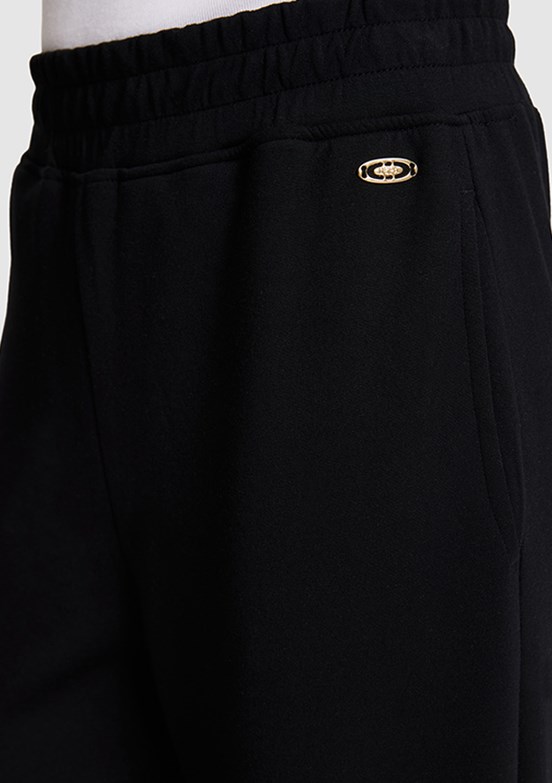 US POLO ASSN - Kadın Siyah Rahat Kesim Pantolon