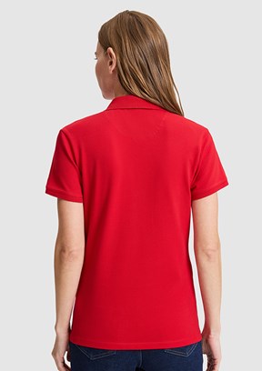 US POLO ASSN - Kadın Kırmızı Basic T-Shirt