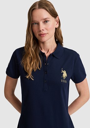 US POLO ASSN - Kadın Lacivert Örme Elbise