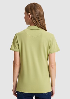 US POLO ASSN - Kadın Yeşil Çağla Basic T-Shirt