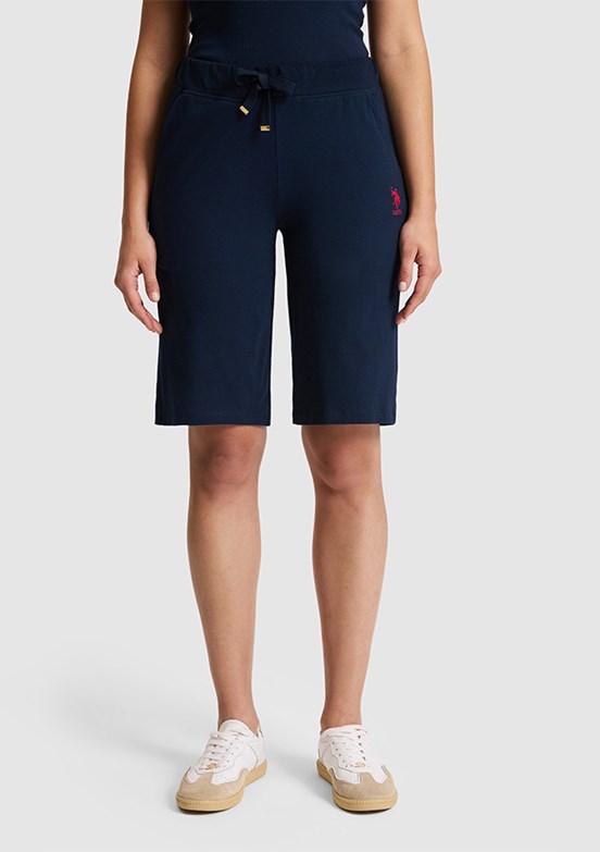 US POLO ASSN - Kadın Lacivert Bermuda Şort