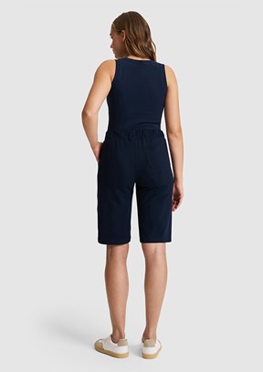 US POLO ASSN - Kadın Lacivert Bermuda Şort