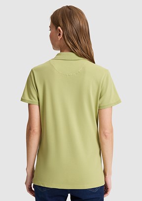 US POLO ASSN - Kadın Yeşil Çağla Basic T-Shirt