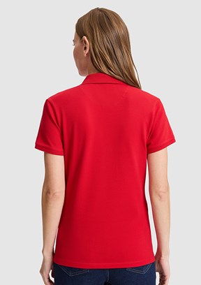US POLO ASSN - Kadın Kırmızı Basic T-Shirt